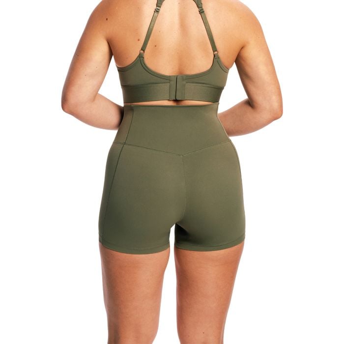 Women‘s Combat Shorts Olive Grey - GymBeam XL