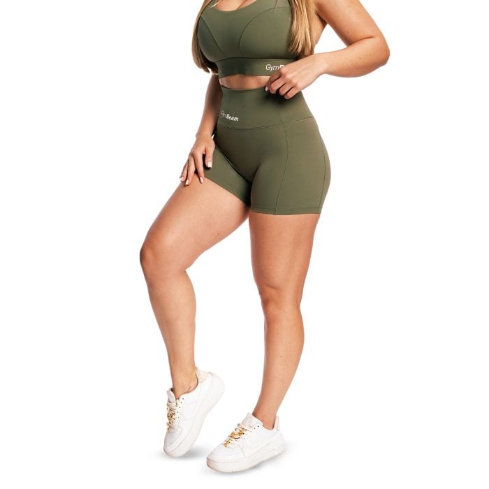Women‘s Combat Shorts Olive Grey - GymBeam XL