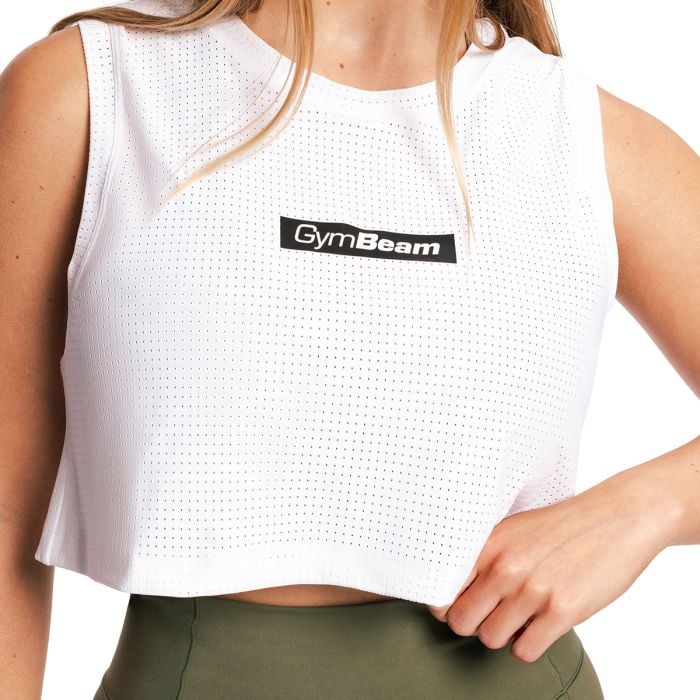 Women‘s Combat Tank Top White - GymBeam L