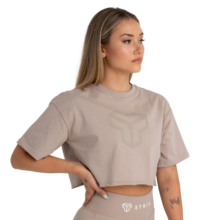 Women‘s CropTop Taupe - STRIX XL