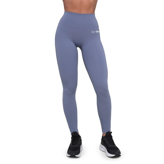 Women‘s Essence Leggings Denim Blue - GymBeam L