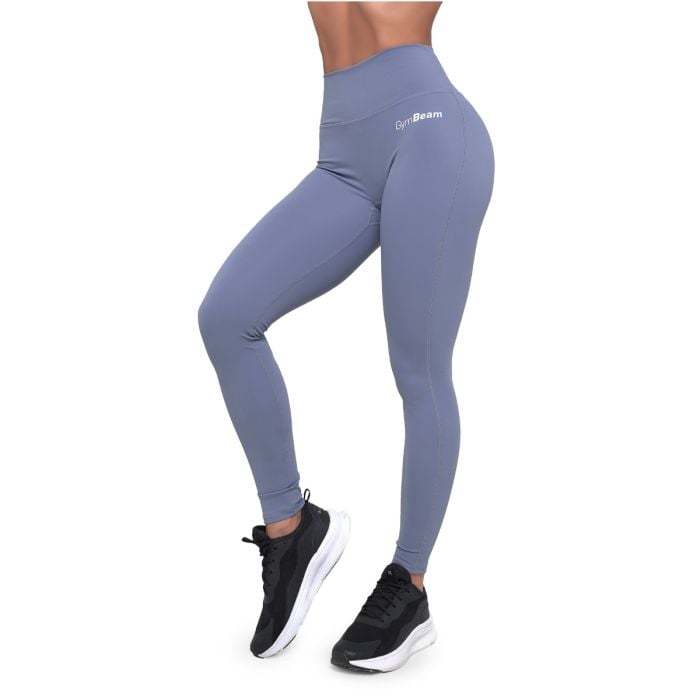 Women‘s Essence Leggings Denim Blue - GymBeam L