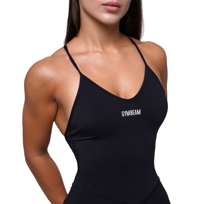 Women‘s FIT Workout Jumpsuit Black - GymBeam M
