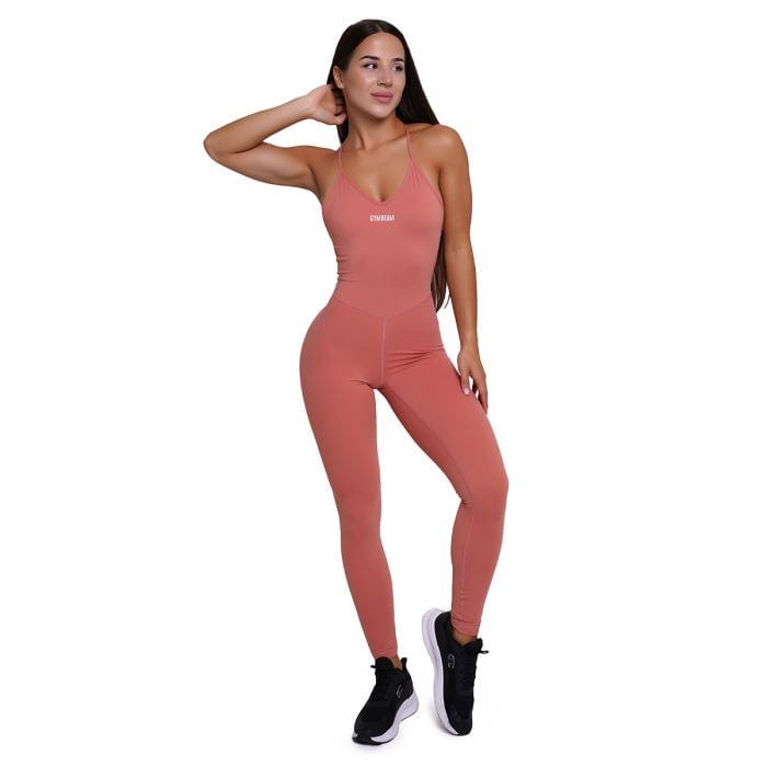 Women‘s FIT Workout Jumpsuit Salmon - GymBeam M
