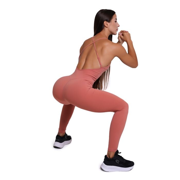 Women‘s FIT Workout Jumpsuit Salmon - GymBeam M