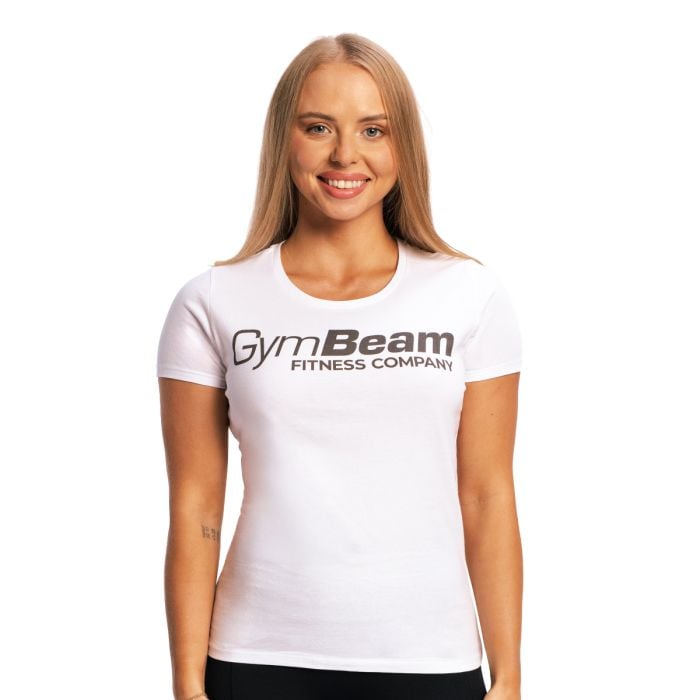 Women‘s Fitness White T-Shirt - GymBeam S