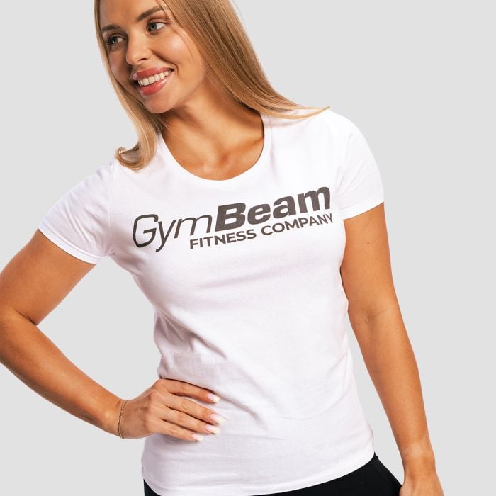 Women‘s Fitness White T-Shirt - GymBeam S