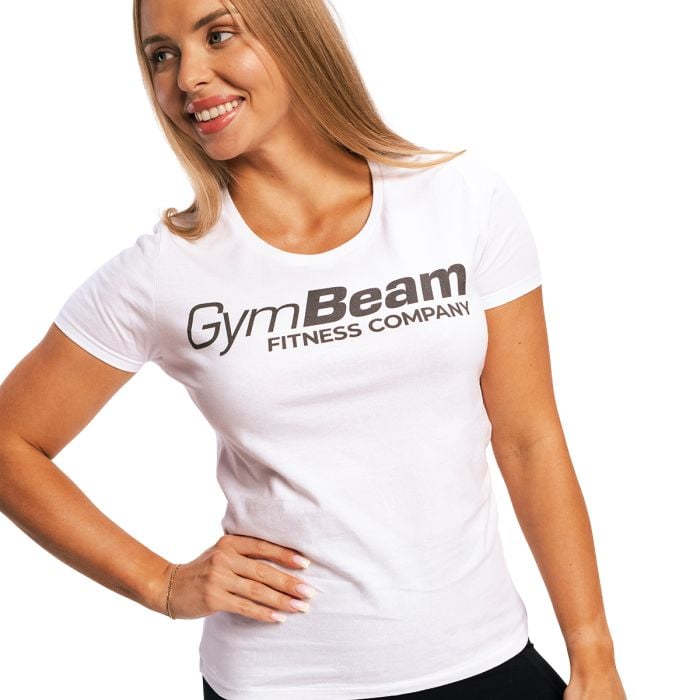 Women‘s Fitness White T-Shirt - GymBeam S