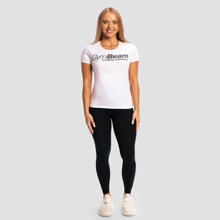 Women‘s Fitness White T-Shirt - GymBeam S