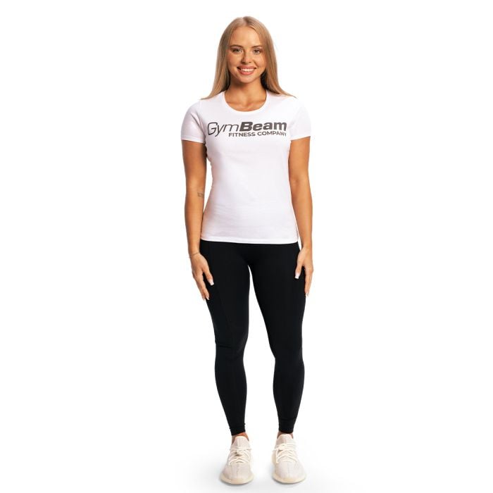 Women‘s Fitness White T-Shirt - GymBeam S