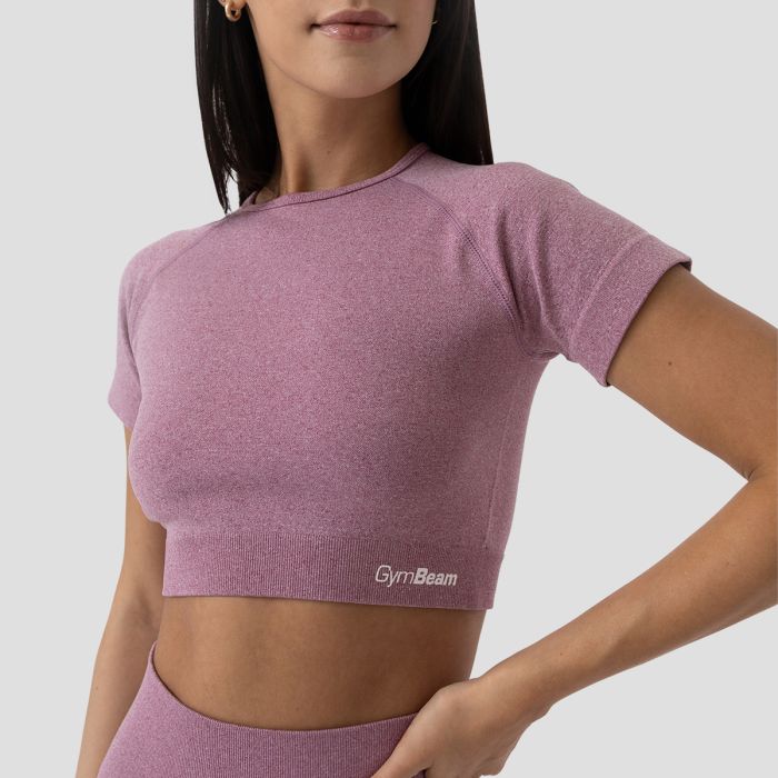 Ženski crop top FLO Violet - GymBeam XL