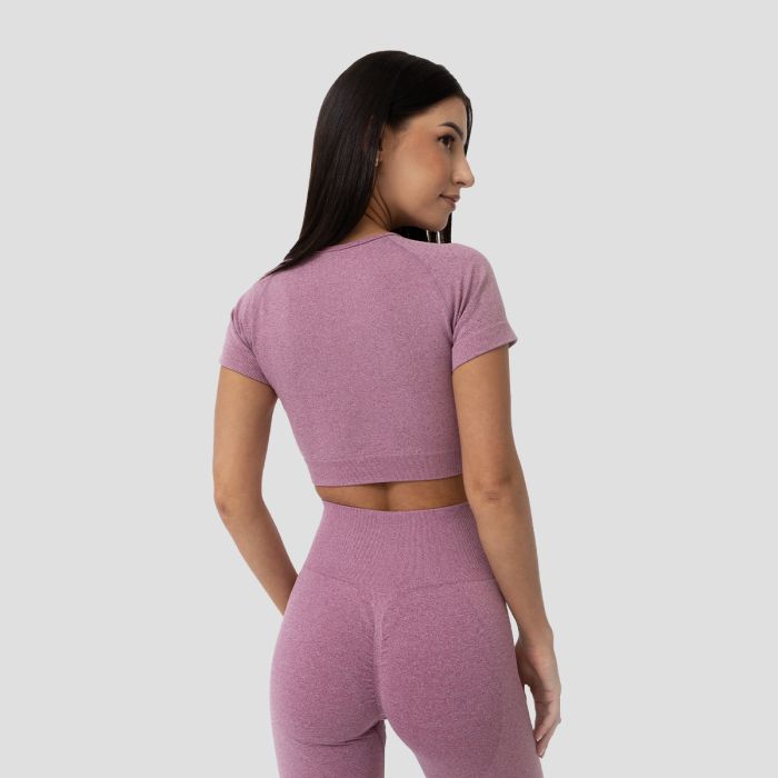 Ženski crop top FLO Violet - GymBeam XL