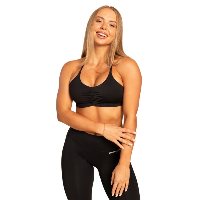 Grace Sports Bra Black - BeastPink L