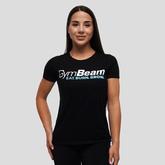Women‘s Grow T-Shirt Black - GymBeam XXL