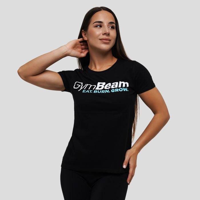 Women‘s Grow T-Shirt Black - GymBeam XXL