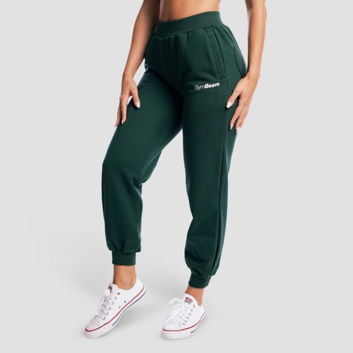 Women‘s GymBabe Sweatpants Forest - GymBeam L