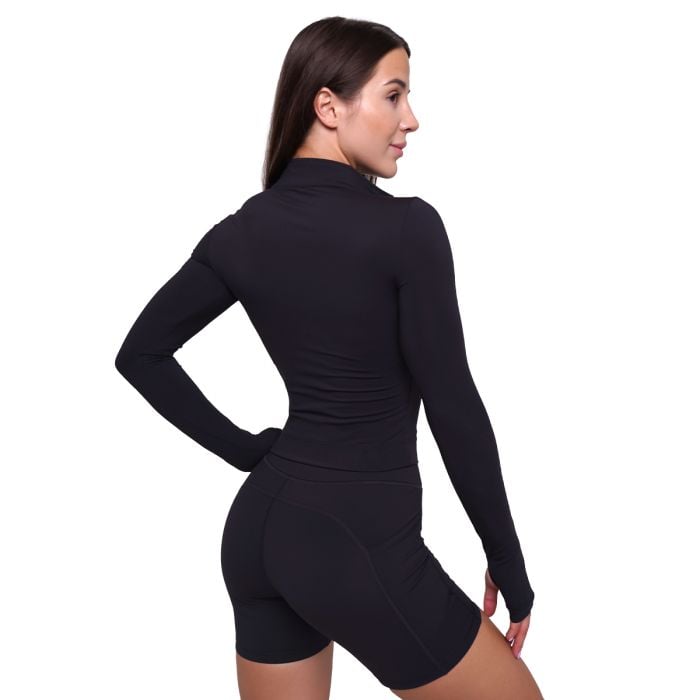 Women‘s Ignite Sports Top Black - GymBeam XL