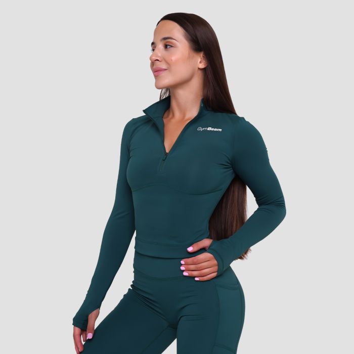 Women‘s Ignite Sports Top Dark Green - GymBeam M