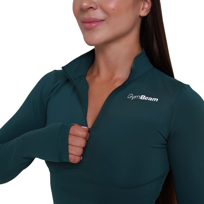 Women‘s Ignite Sports Top Dark Green - GymBeam M