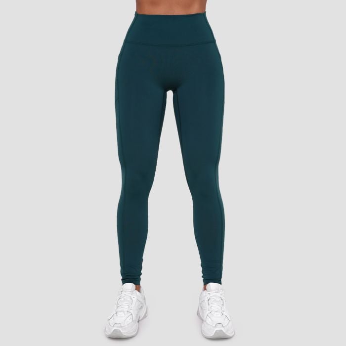 Women‘s Ignite Leggings Dark Green - GymBeam L