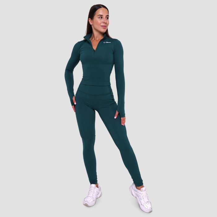 Women‘s Ignite Leggings Dark Green - GymBeam L