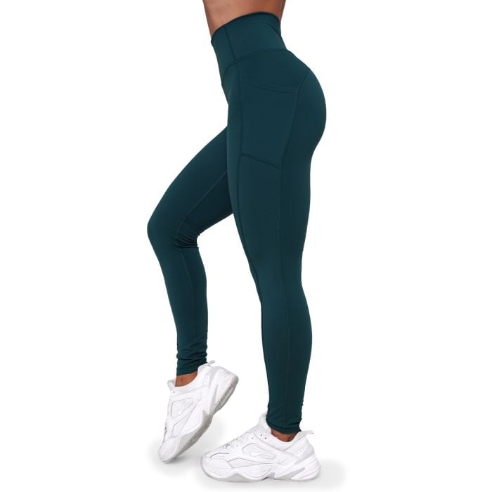 Women‘s Ignite Leggings Dark Green - GymBeam L