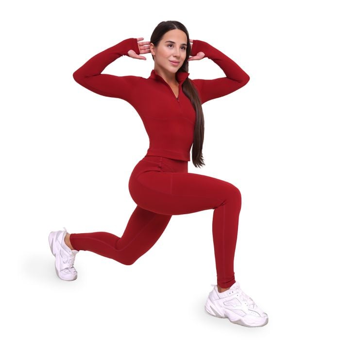 Women‘s Ignite Leggings Dark Red - GymBeam M