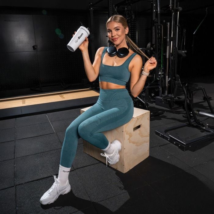 Lift Seamless Sports Bra Petrol - GymBeam M