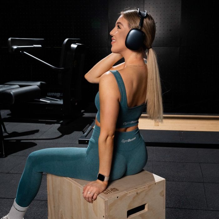 Lift Seamless Sports Bra Petrol - GymBeam M