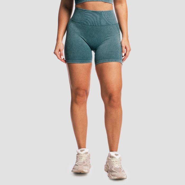 Women‘s Lift Seamless Shorts Petrol - GymBeam XL