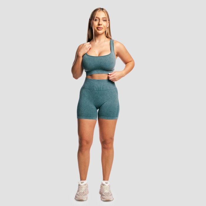 Women‘s Lift Seamless Shorts Petrol - GymBeam XL