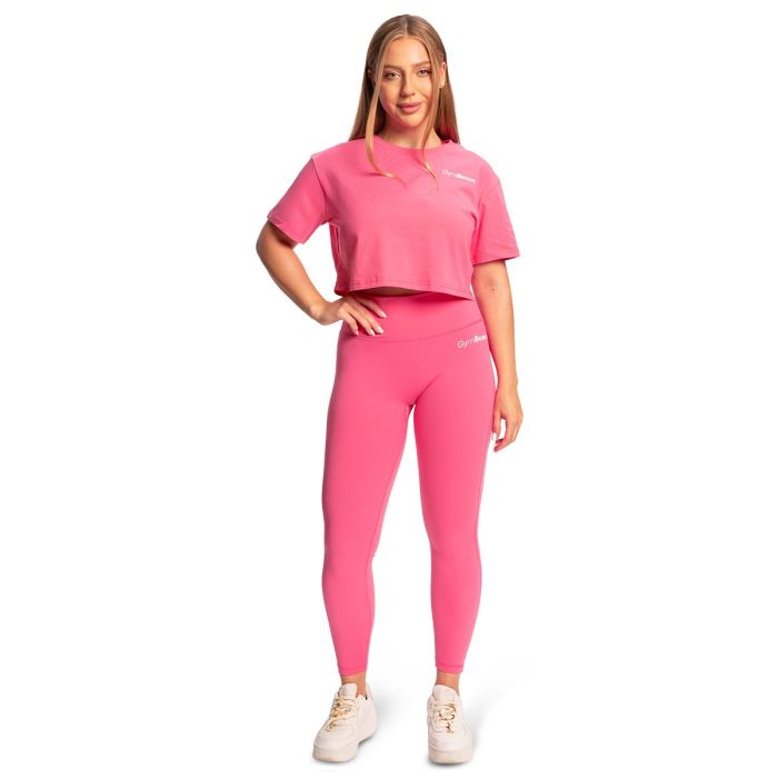 Women‘s Limitless Cropped T-Shirt Dragonfruit - GymBeam S