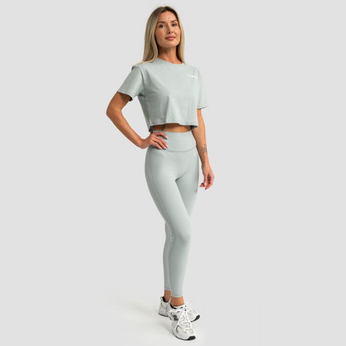 Ženski Crop Top Limitless Eucalypt - GymBeam S