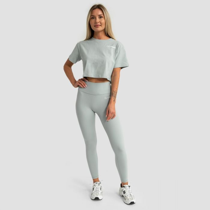 Ženski Crop Top Limitless Eucalypt - GymBeam S