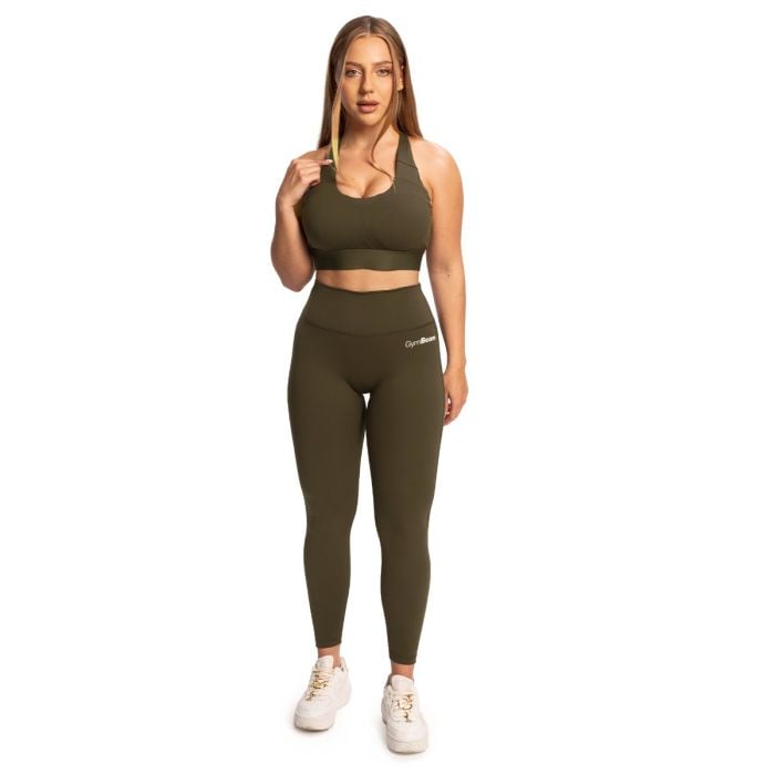 Women‘s Limitless High-Waisted Leggings Espresso - GymBeam S