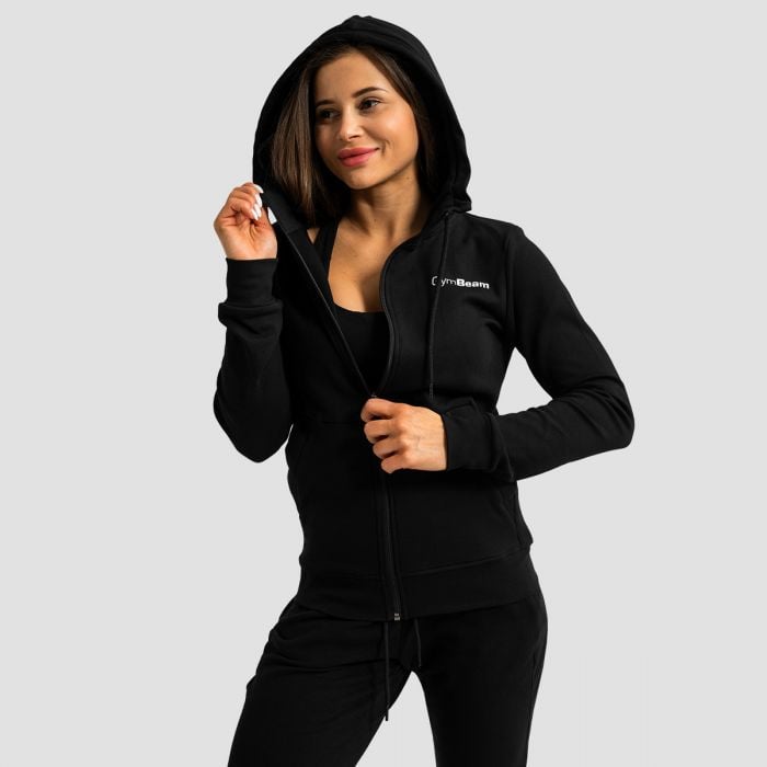 Ženska dukserica Limitless Zip Up Black - GymBeam M