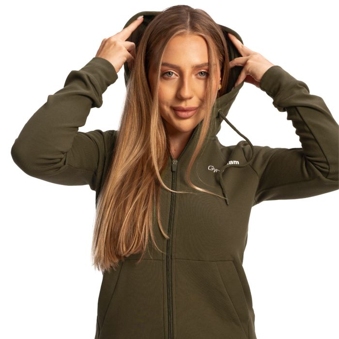 Women‘s Limitless Zip Up Hoodie Espresso - GymBeam S