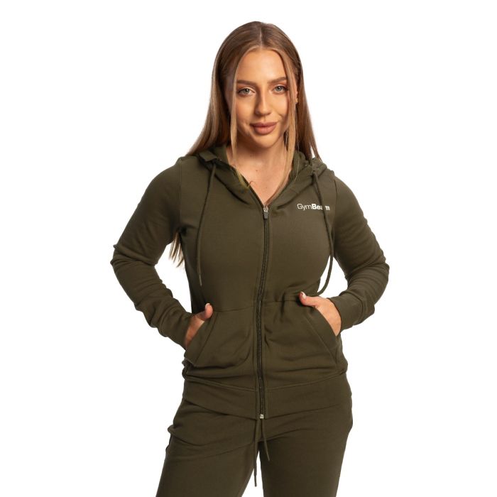 Women‘s Limitless Zip Up Hoodie Espresso - GymBeam S