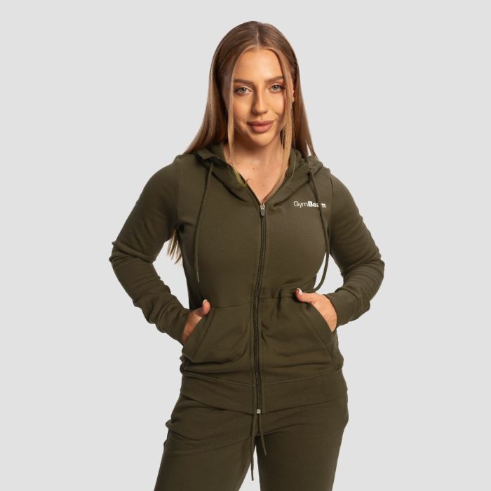 Women‘s Limitless Zip Up Hoodie Espresso - GymBeam S