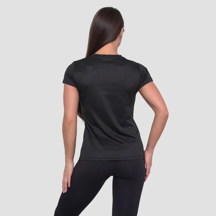 Women‘s Mesh T-Shirt Essence Black - GymBeam S
