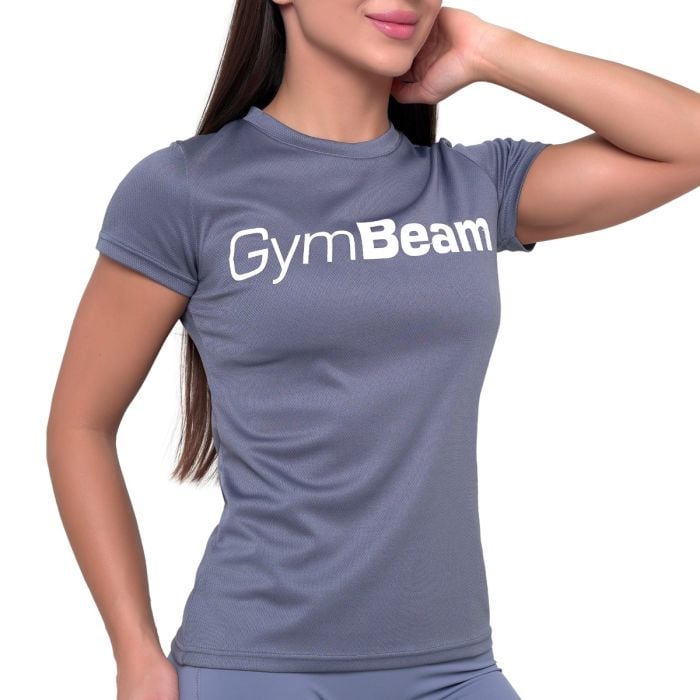Women‘s Mesh T-shirt Essence Denim Blue - GymBeam S