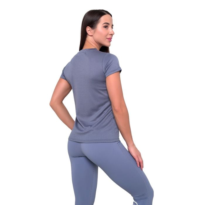 Women‘s Mesh T-shirt Essence Denim Blue - GymBeam S