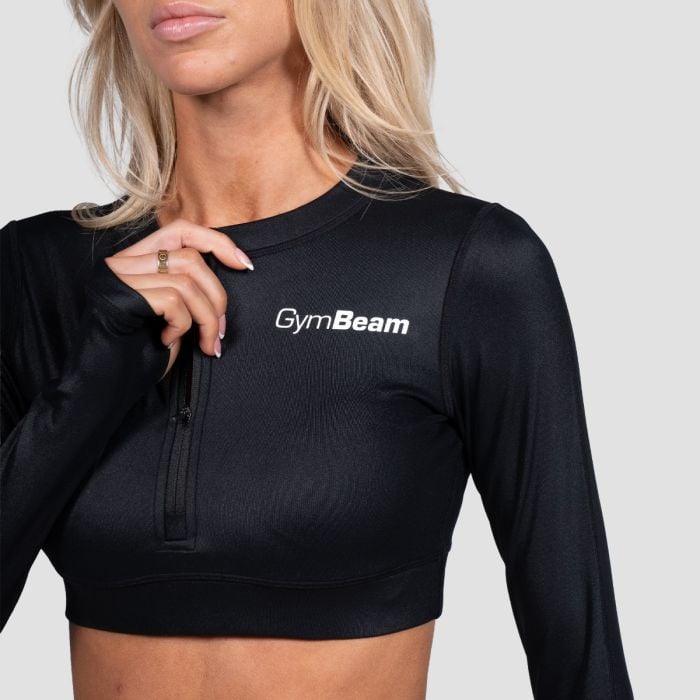 Women‘s Prime Sports Top Black - GymBeam XXL
