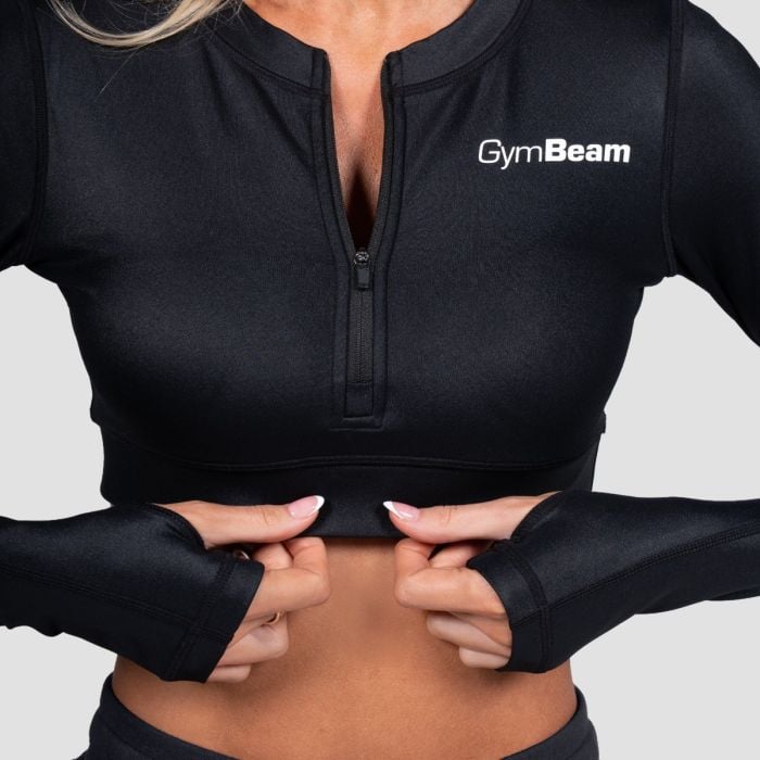 Women‘s Prime Sports Top Black - GymBeam XXL