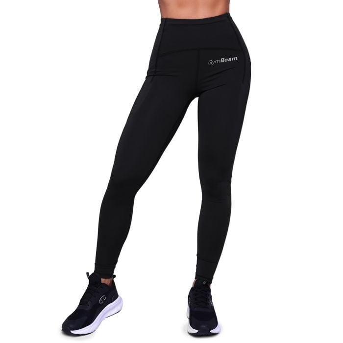Women‘s Pulse Running Leggings Black - GymBeam L