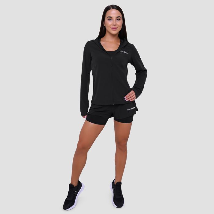 Women‘s Pulse 2in1 Running Shorts Black - GymBeam XXL