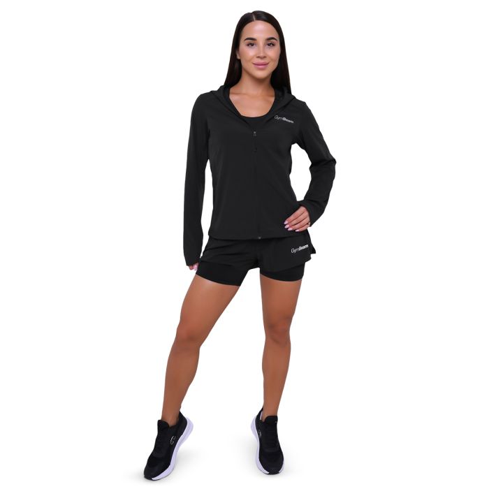 Women‘s Pulse 2in1 Running Shorts Black - GymBeam XXL