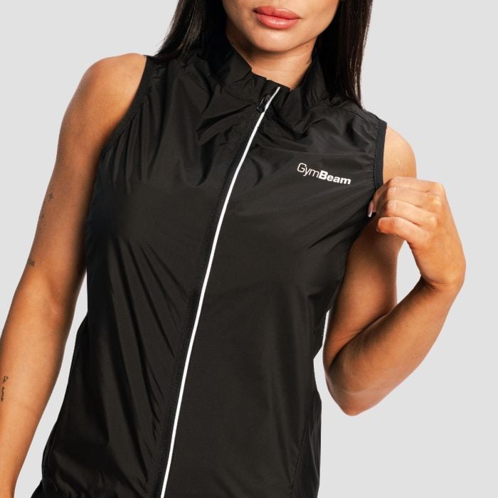 Women‘s Pulse X Running Gillet Black - GymBeam XL