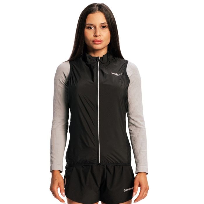 Women‘s Pulse X Running Gillet Black - GymBeam XL