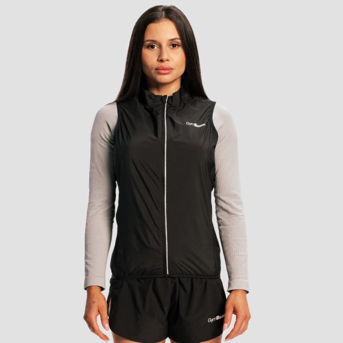 Women‘s Pulse X Running Gillet Black - GymBeam XL